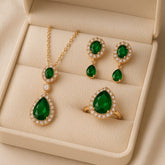 Zircon Locket Set-63 (Green)